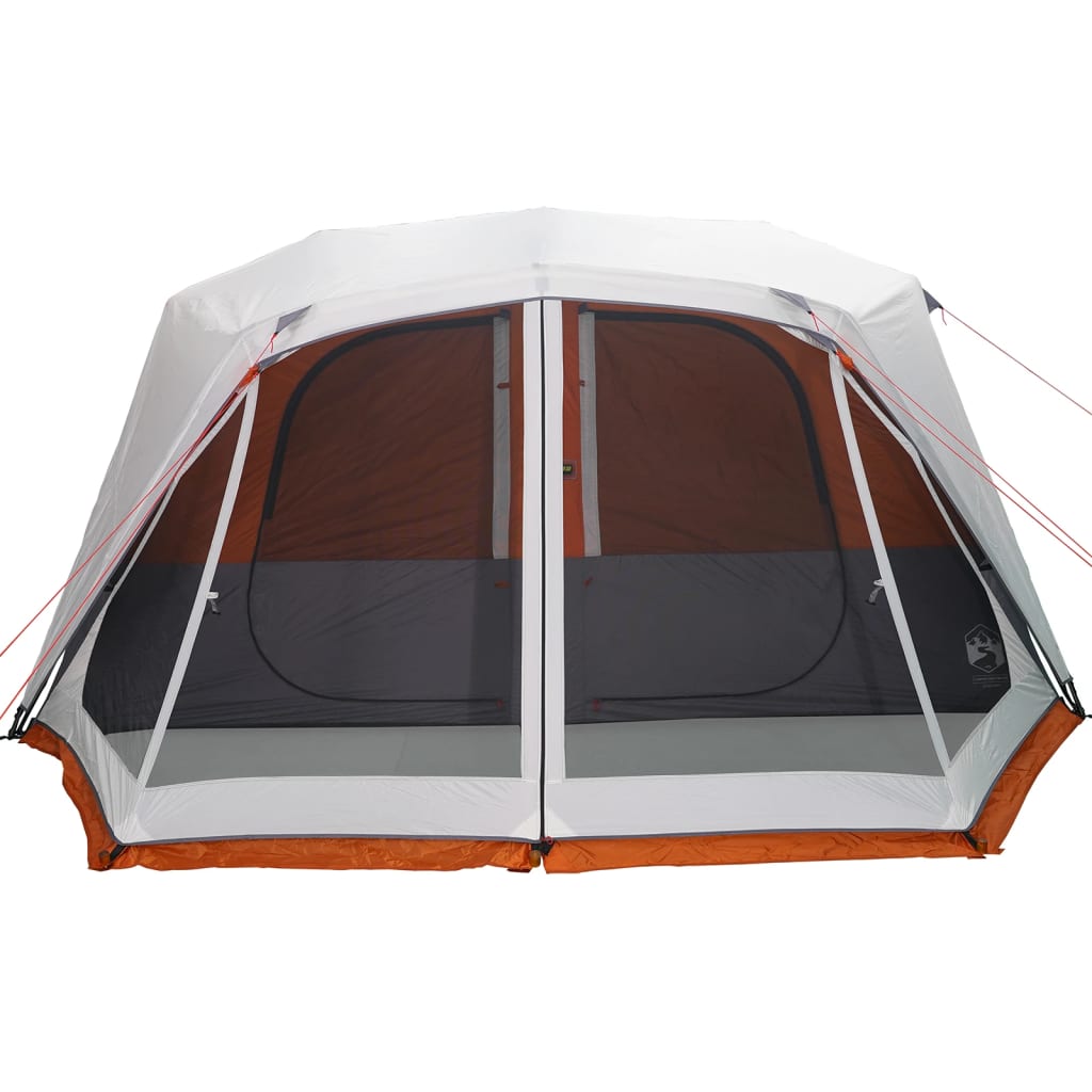 Tenda da Campeggio con LED Grigia e Arancione 443x437x229 cm 94303