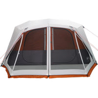 Tenda da Campeggio con LED Grigia e Arancione 443x437x229 cm 94303