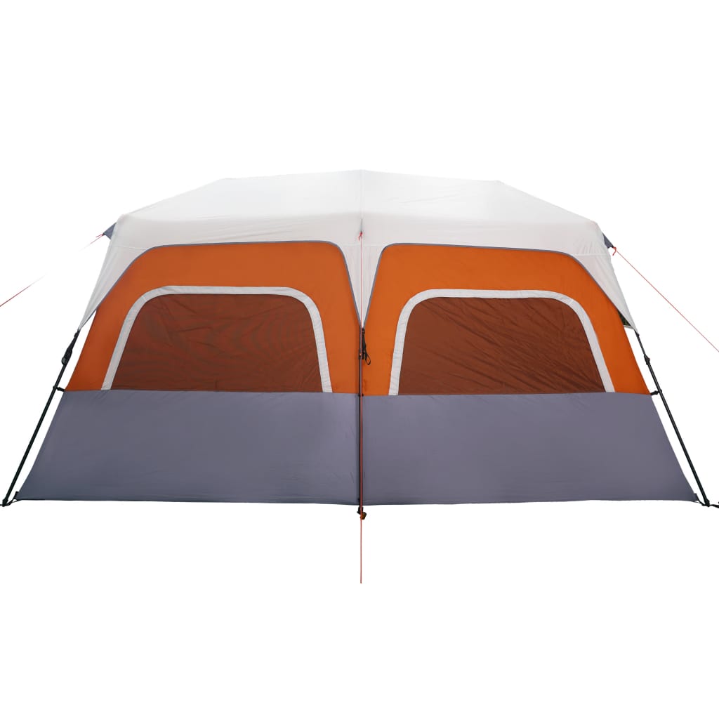 Tenda da Campeggio con LED Grigia e Arancione 443x437x229 cm 94303