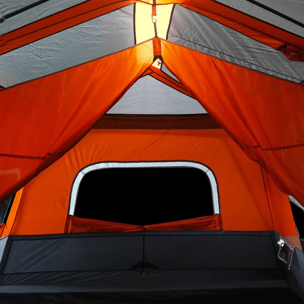 Tenda da Campeggio con LED Grigia e Arancione 443x437x229 cm 94303