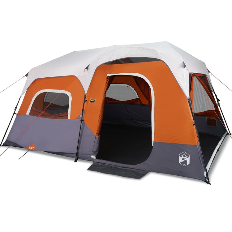 Tenda da Campeggio con LED Grigia e Arancione 441x288x217 cm 94312