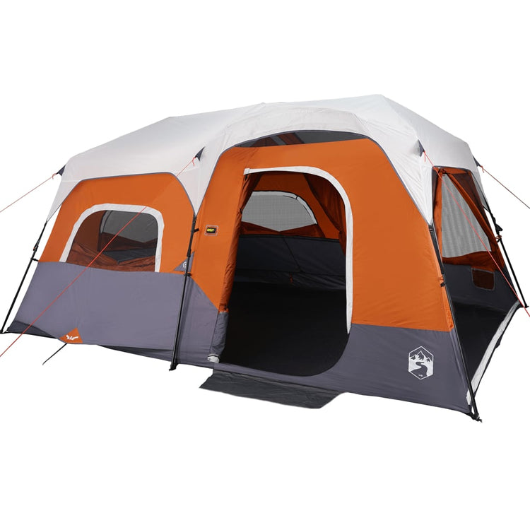 Tenda da Campeggio con LED Grigia e Arancione 441x288x217 cm 94312