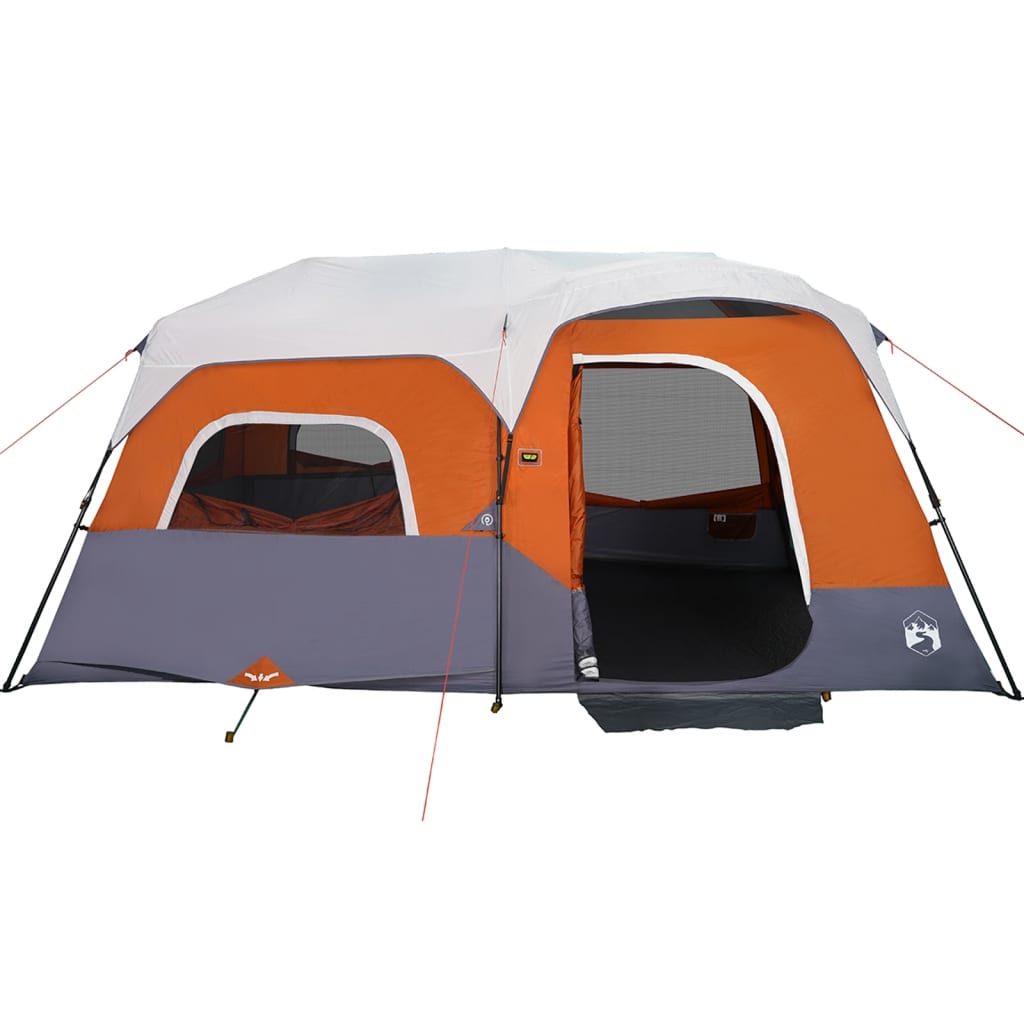 Tenda da Campeggio con LED Grigia e Arancione 441x288x217 cm 94312