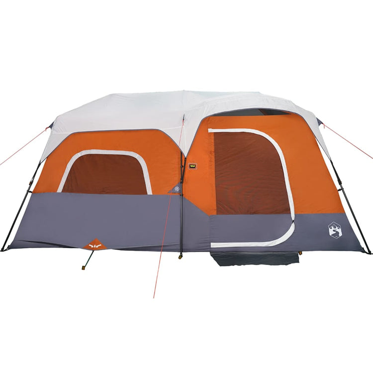 Tenda da Campeggio con LED Grigia e Arancione 441x288x217 cm 94312