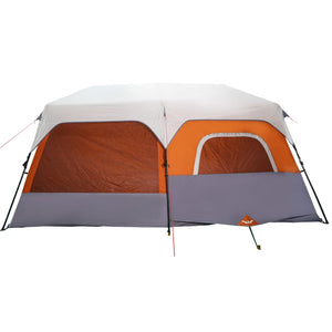 Tenda da Campeggio con LED Grigia e Arancione 441x288x217 cm 94312