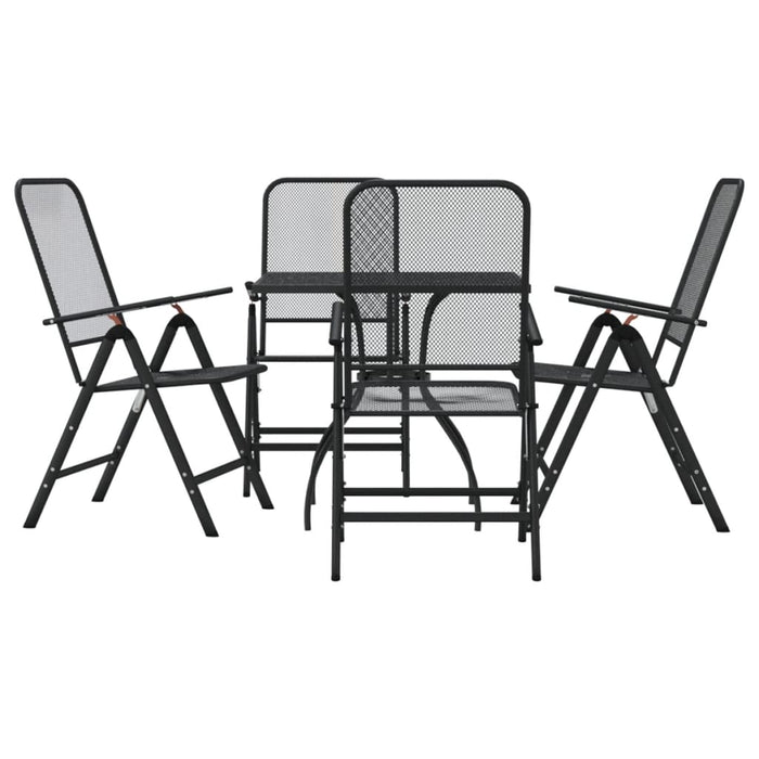 Set da Pranzo da Giardino 5pz Antracite in Rete Metallica 3211818