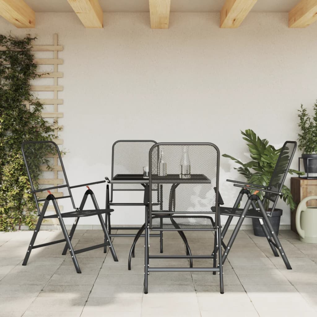 Set da Pranzo da Giardino 5pz Antracite in Rete Metallica 3211818