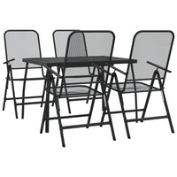 Set da Pranzo da Giardino 5pz Antracite in Rete Metallicacod mxl 83717