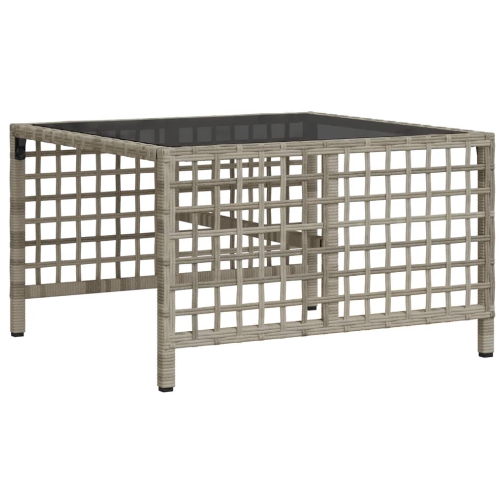 Divani da Giardino ad Angolo 3 pz Cuscini Grigio in Polyrattan 365449