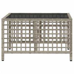 Divani da Giardino ad Angolo 3 pz Cuscini Grigio in Polyrattan 365449