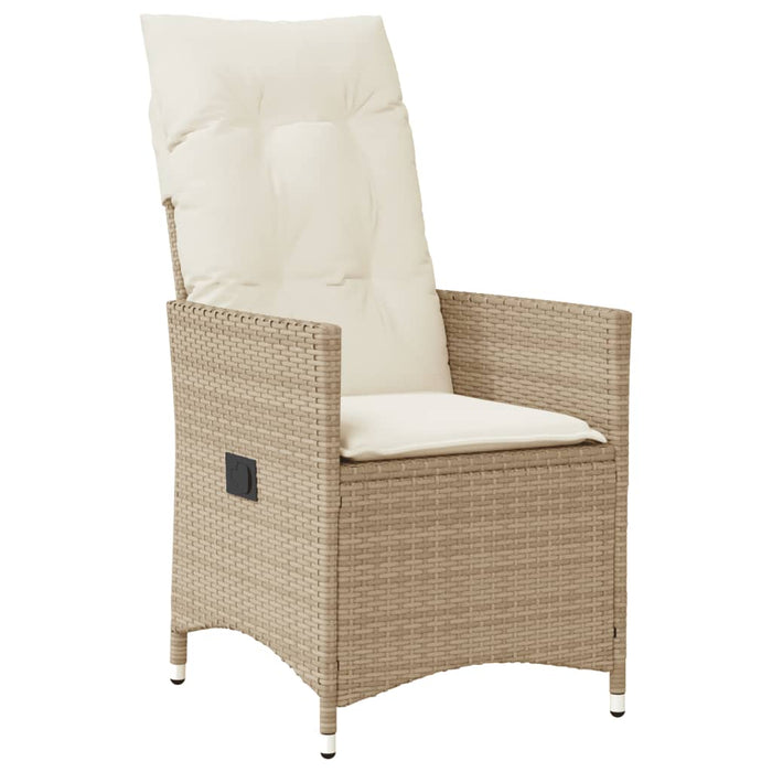 Set da Bistrò 3 pz con Cuscini Beige in Polyrattan 365655