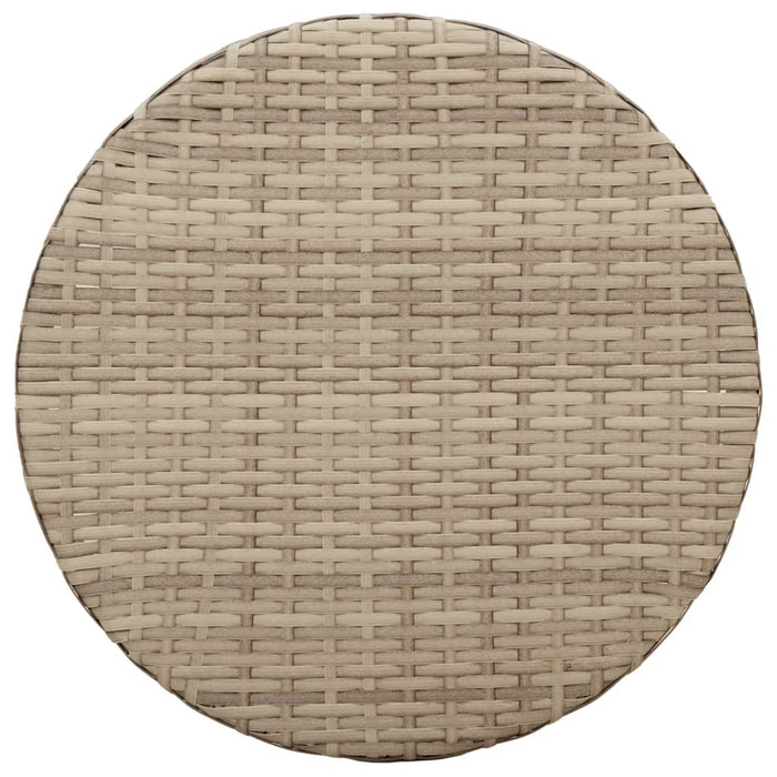 Set da Bistrò 3 pz con Cuscini Beige in Polyrattan 365655