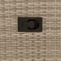 Sedie Reclinabili da Giardino 2pz con Cuscini Beige Polyrattan 365669