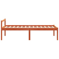 Letto per Anziani Marrone Cera 75x190 cm Legno Massello di Pino 844150