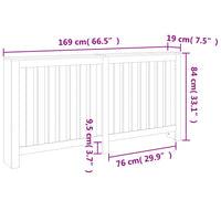 Copertura Termosifone Marrone Cera in Legno Massello Pino 844493