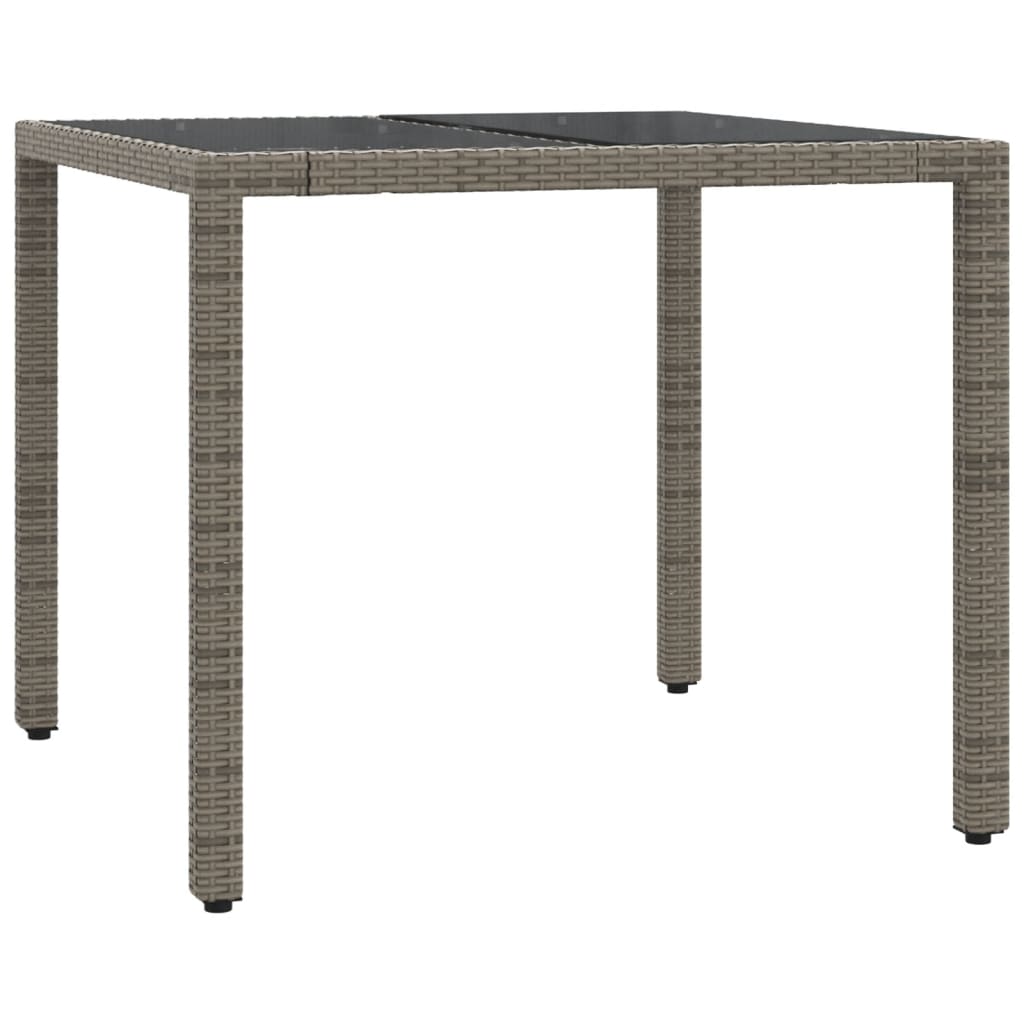 Set da Pranzo da Giardino 3 pz con Cuscini in Polyrattan Grigio 3211854