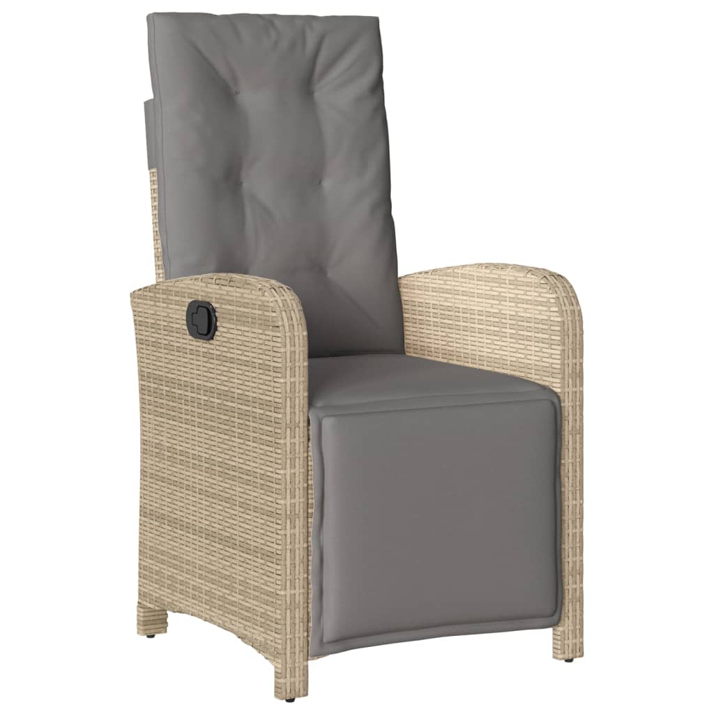 Set da Bistrò 3 pz con Cuscini Beige in Polyrattan 3212584