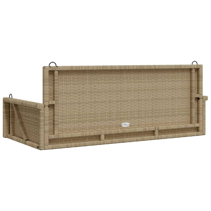 Panchina a Dondolo Beige 119x56x48 cm in Polyrattan 365628