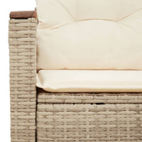 Divano da Giardino con Cuscini a 2 Posti Beige in Polyrattan 366082