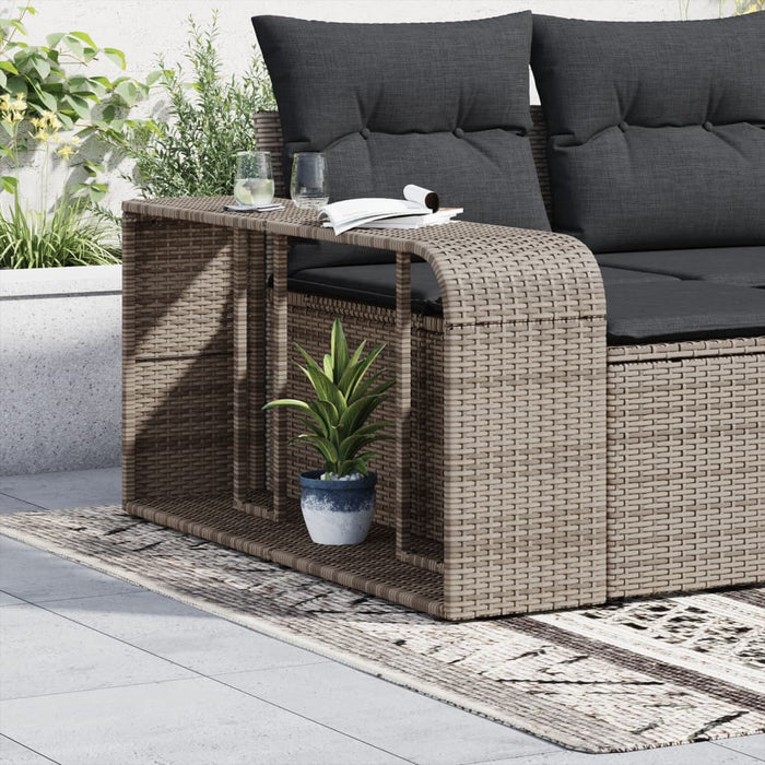 Scaffali Portaoggetti 2 pz in Polyrattan Grigiocod mxl 88038