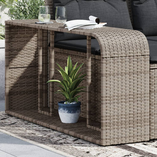 Scaffali Portaoggetti 2 pz in Polyrattan Grigiocod mxl 88038