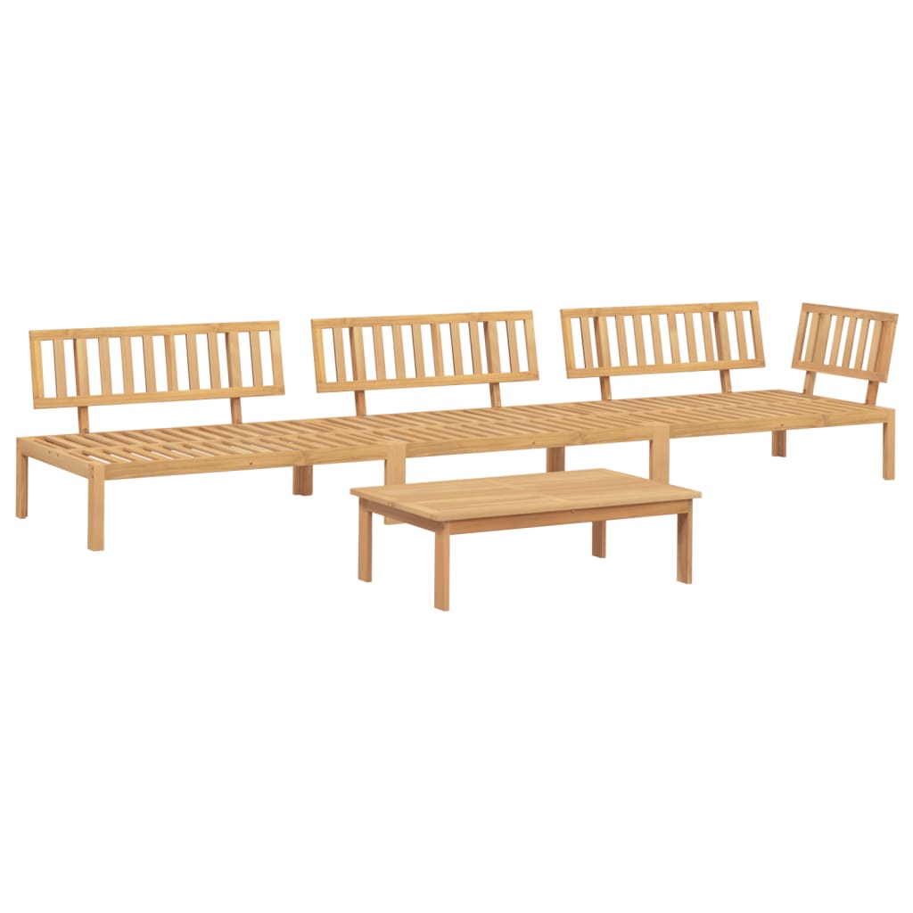 Set Divano Pallet da Giardino 4 pz in Legno Massello di Acacia 3209302