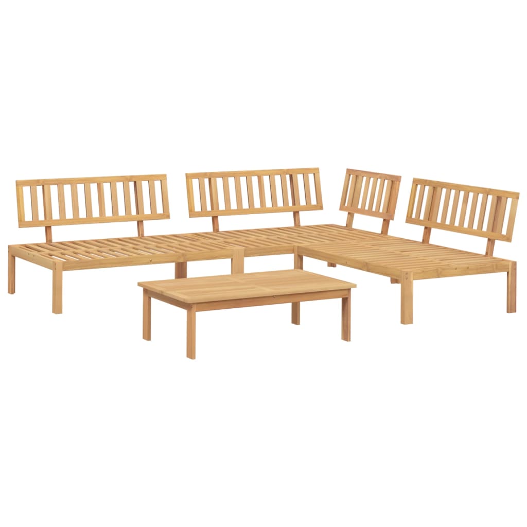 Set Divano Pallet da Giardino 4 pz in Legno Massello di Acacia 3209303