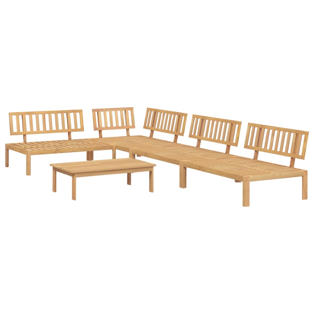 Set Divano Pallet da Giardino 5 pz in Legno Massello di Acacia 3209305