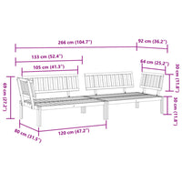 Divani Angolari Pallet da Giardino 2pz Legno Massello di Acacia 3209306