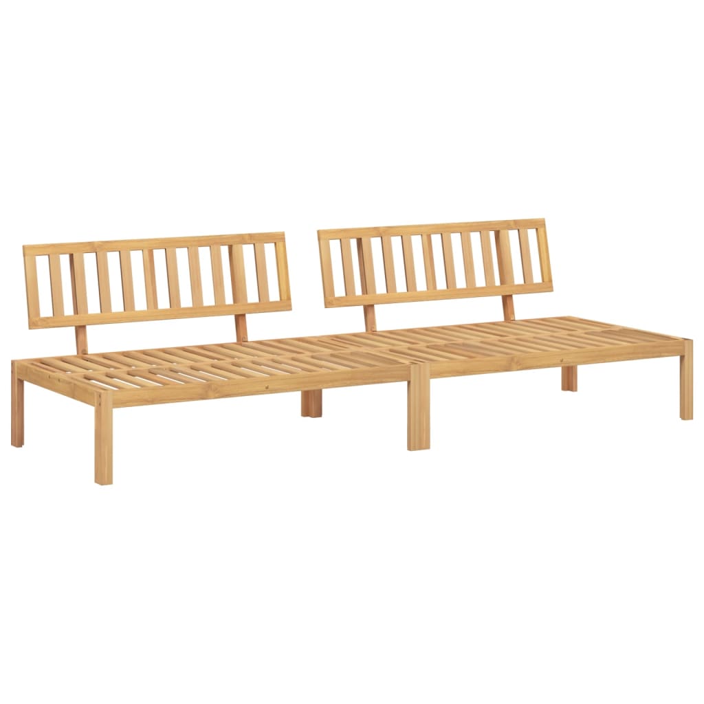 Divani Centrali da Giardino Pallet 2pz Legno Massello di Acacia 3209307