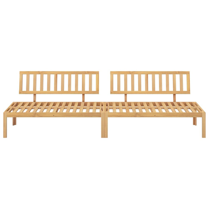 Divani Centrali da Giardino Pallet 2pz Legno Massello di Acacia 3209307