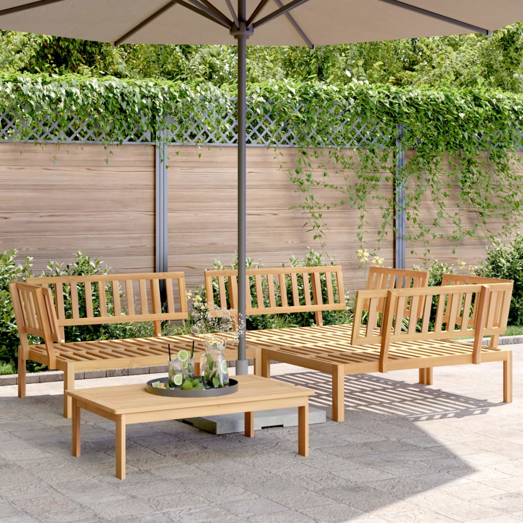 Set Divano Pallet da Giardino 4 pz in Legno Massello di Acacia 3209308