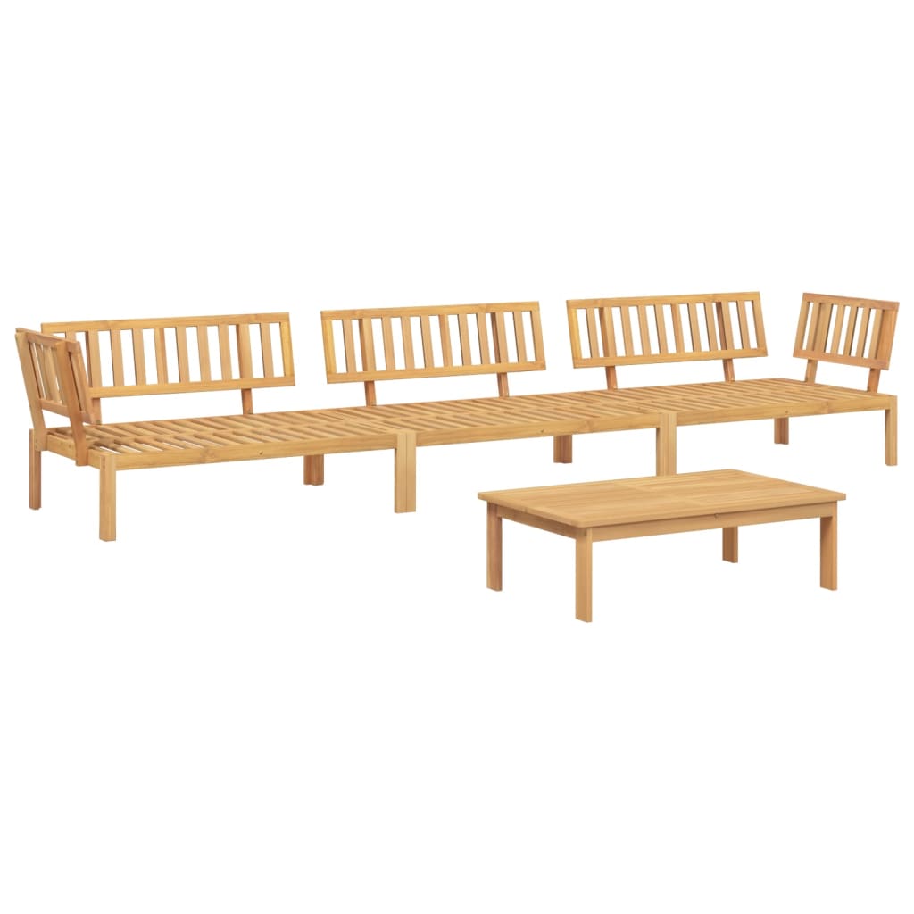 Set Divano Pallet da Giardino 4 pz in Legno Massello di Acacia 3209309