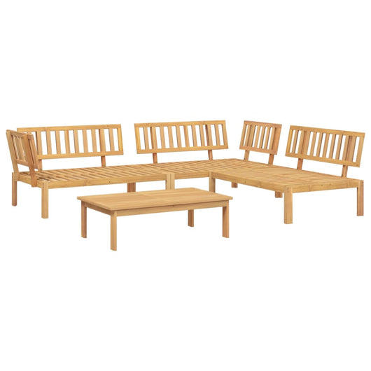 Set Divano Pallet da Giardino 4 pz in Legno Massello di Acacia 3209310