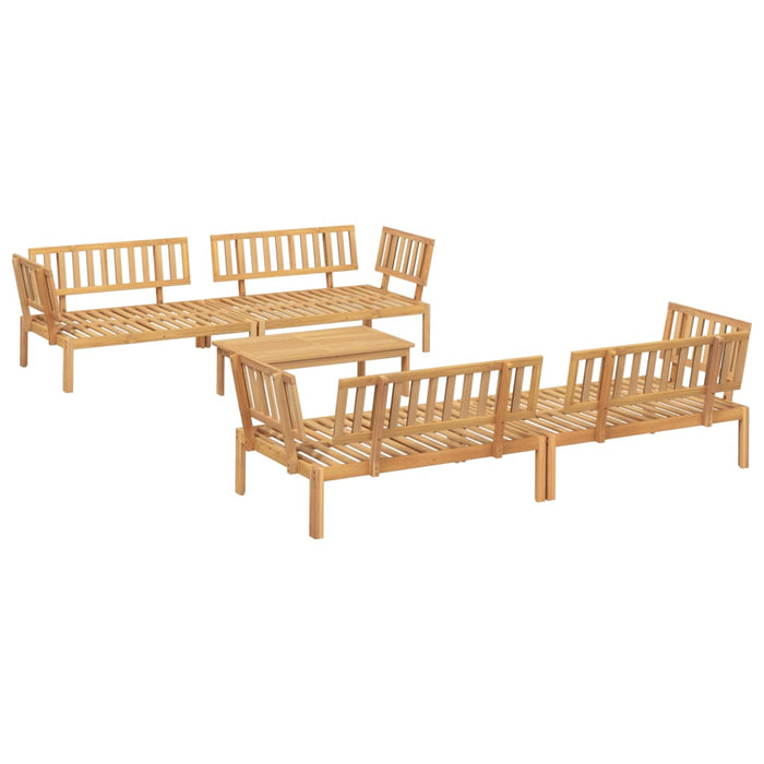 Set Divano Pallet da Giardino 5 pz in Legno Massello di Acacia 3209318