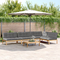 Set Divano Pallet Giardino 5pz con Cuscini Massello Acacia 3209338