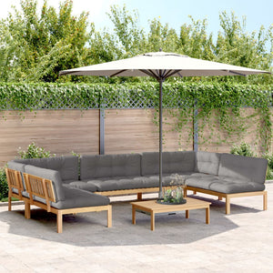 Set Divano Pallet da Giardino 6 pz con Cuscini Massello Acacia 3209398