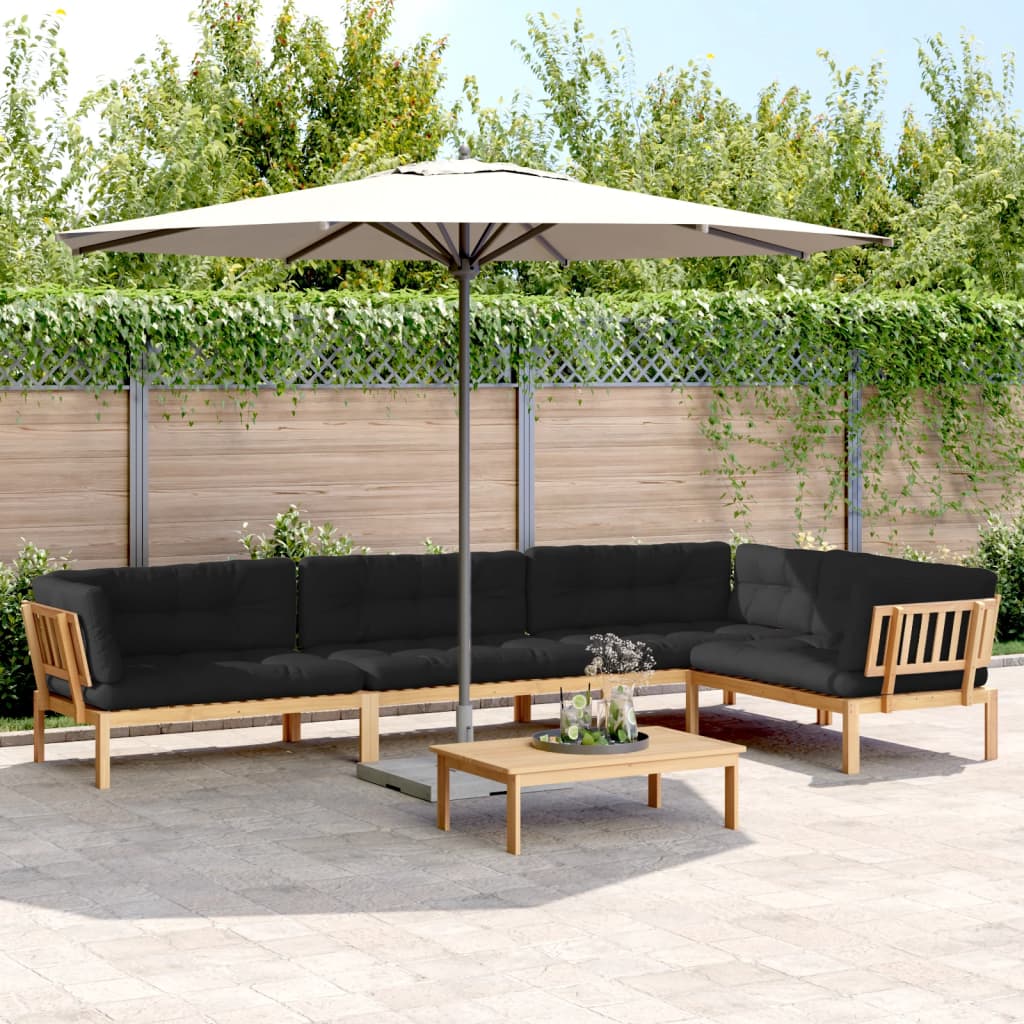 Set Divano Pallet Giardino 5pz con Cuscini Massello Acacia 3209412