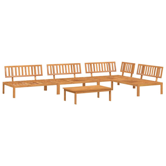 Set Divano Pallet da Giardino 5 pz in Legno Massello di Acacia 3209430