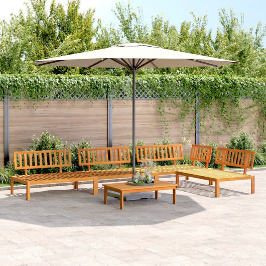 Set Divano Pallet da Giardino 5 pz in Legno Massello di Acacia 3209430