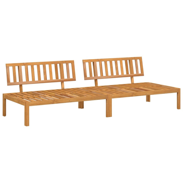 Divani Centrali da Giardino Pallet 2pz Legno Massello di Acacia 3209433