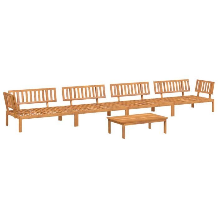 Set Divano Pallet da Giardino 5 pz in Legno Massello di Acacia 3209437