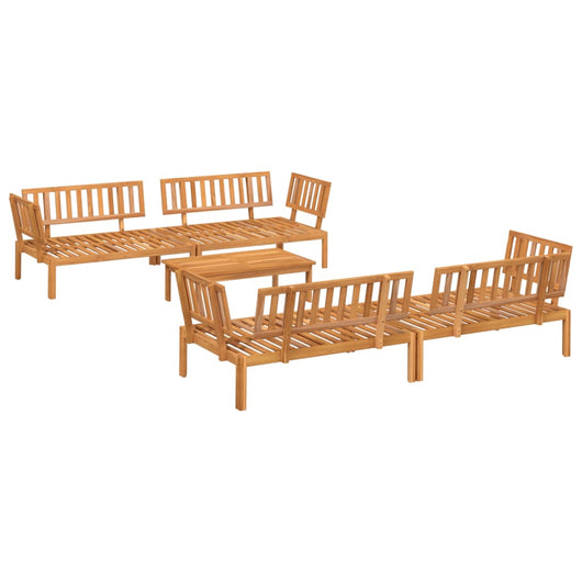 Set Divano Pallet da Giardino 5 pz in Legno Massello di Acacia 3209444