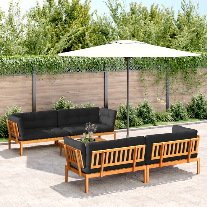 Set Divano Pallet Giardino 5pz con Cuscini Massello Acacia 3209550