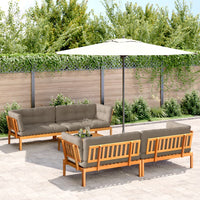 Set Divano Pallet Giardino 5pz con Cuscini Massello Acacia 3209551