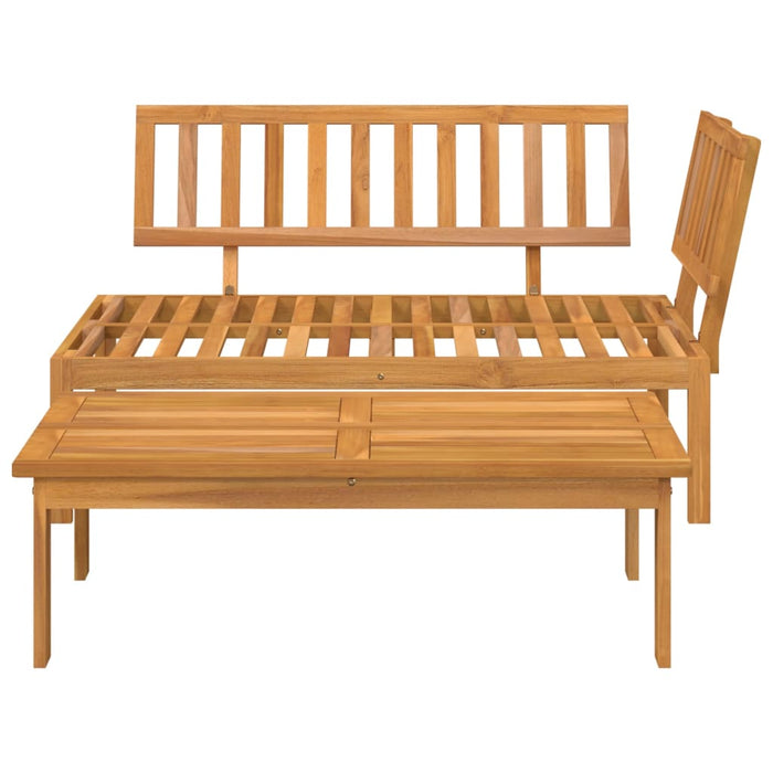 Set Divani Pallet da Giardino 2pz in Legno Massello di Acacia 365848