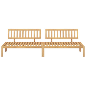 Divani Centrali da Giardino Pallet 2pz Legno Massello di Acacia 365852