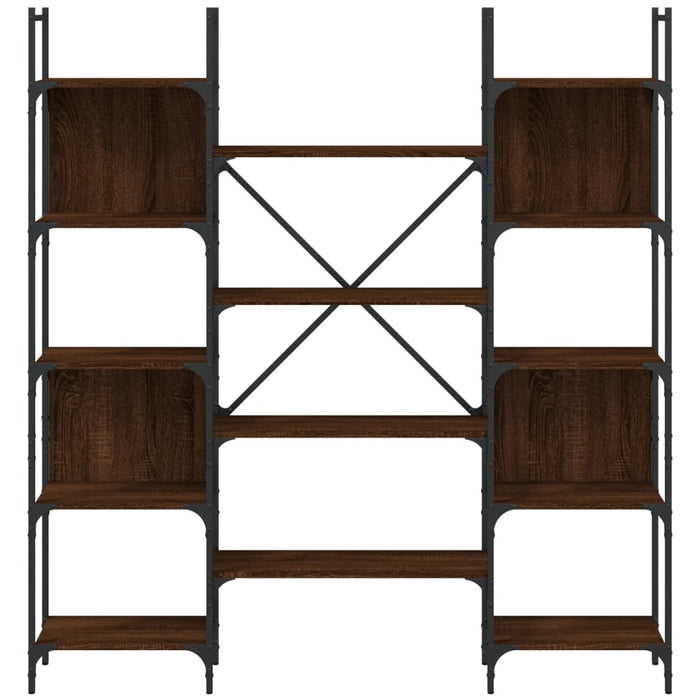 Libreria Rovere Marrone 155,5x24x166,5 cm in Legno Multistrato 838862