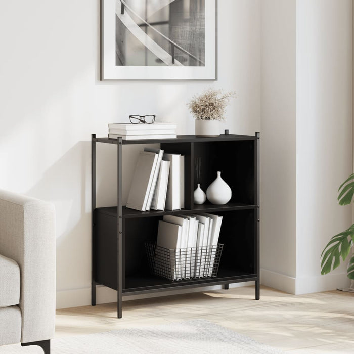 Libreria Nera 72x28x77,5 cm in Legno Multistratocod mxl 133813