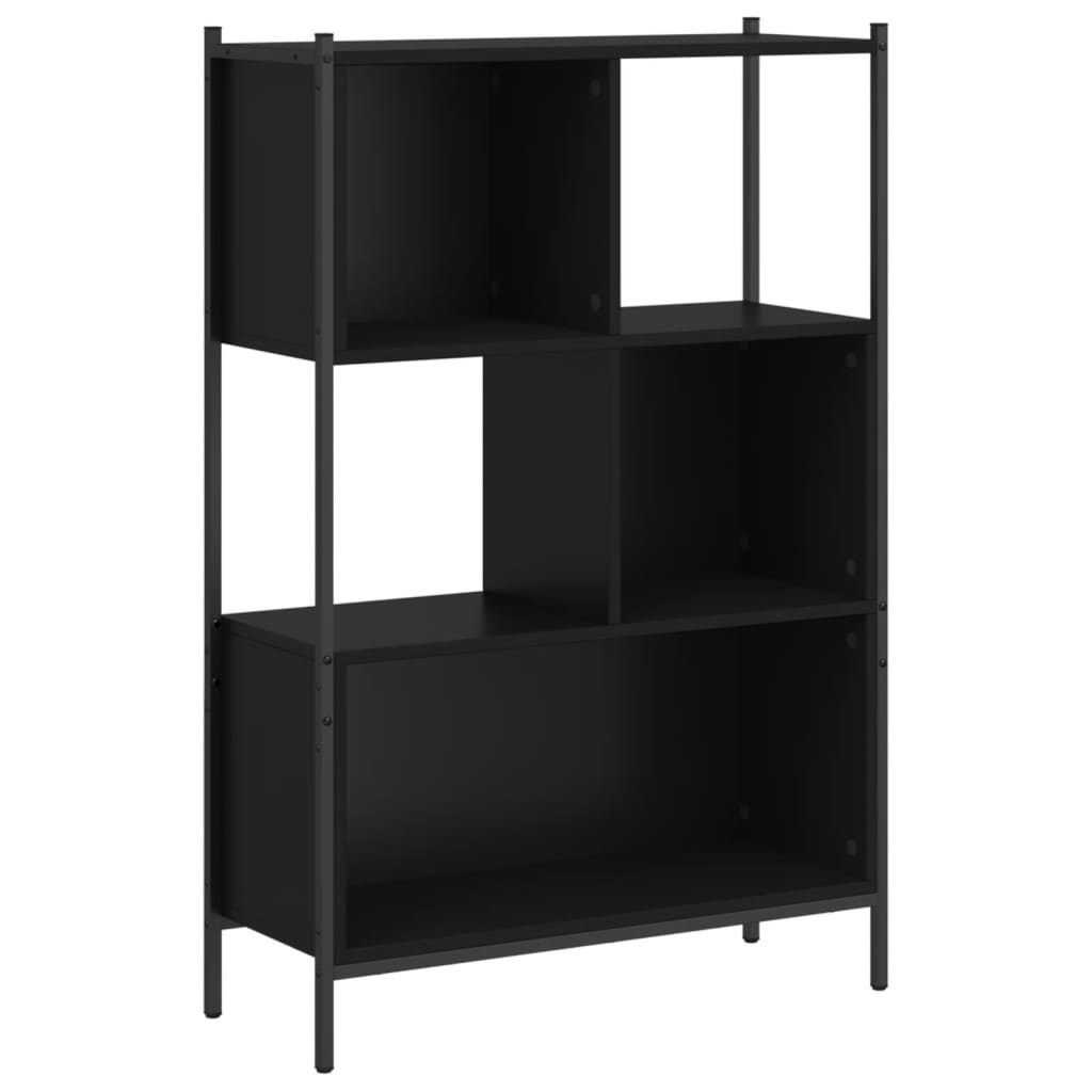 Libreria Nera 72x28x109 cm in Legno Multistrato 838883